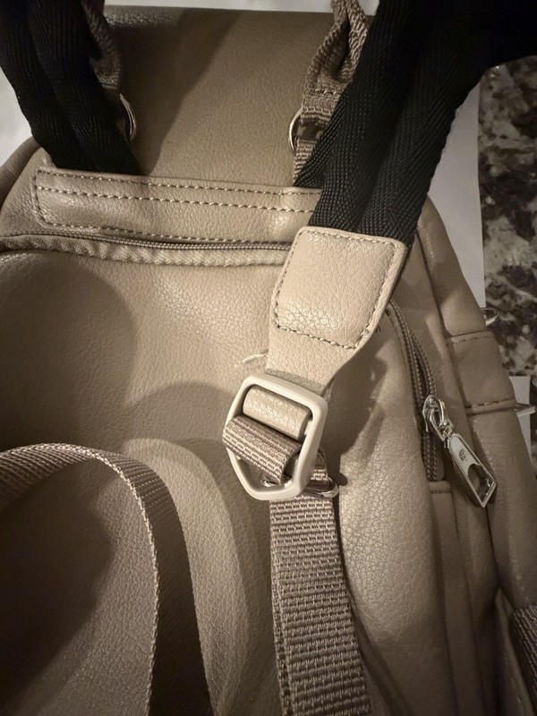 BESIDE-U BLACK BACKPACK/PURSE TWO SHOULDER STRAPS & HANDLE~~RFID BLOCK gallery