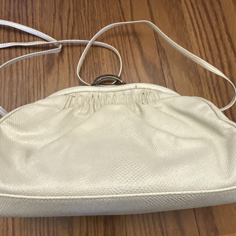 Genuine Leather White Etra Bag
