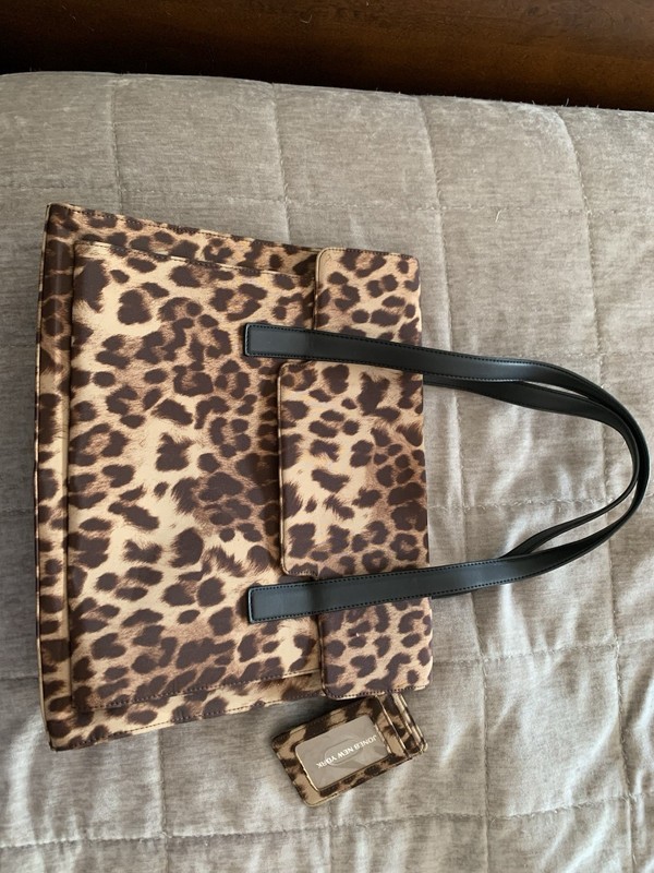 EUC Jones New York Animal Print Laptop Bag