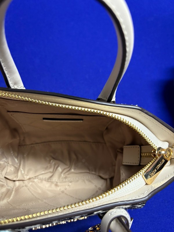 MICHAEL KORS AVRIL XS SATCHEL CROSSBODY CREAM CHEETAH PRINT CALF HAIR NEW gallery