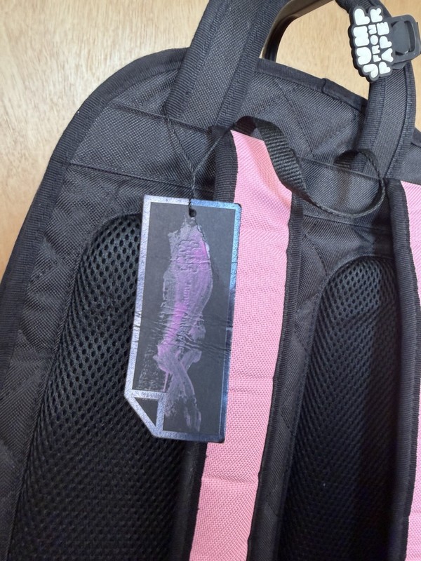 Jump From Paper Backpack Purple Pink White School Art Bag 2D Color Block NWT gallery
