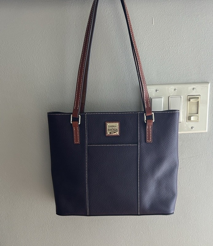 Dooney & Bourke Pebble Grain Small Lexington Handbag in Plum Wine
