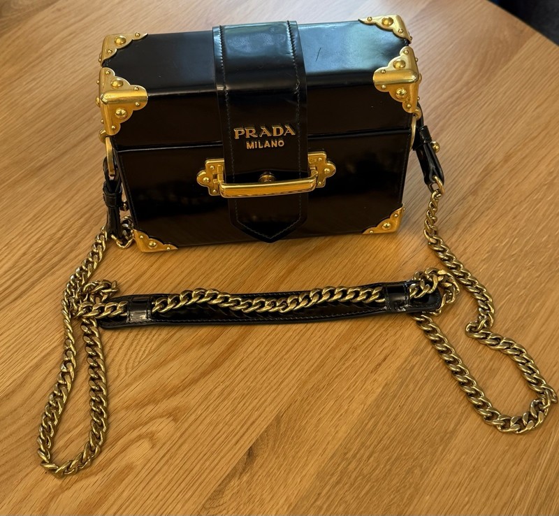 PRADA Black Cahier Small Trunk – Authentic And Gorgeous