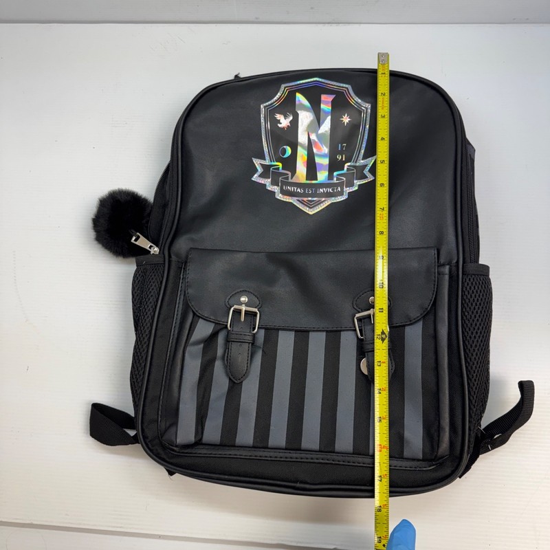 WEDNESDAY ADDAMS Nevermore Academy Black Cool Bag School gallery