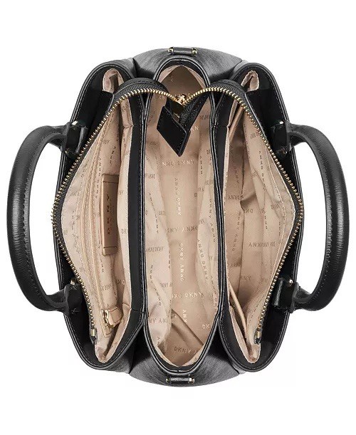 DKNY Paige women's medium satchel crossbody bag - BLACK (Sticky strap) gallery