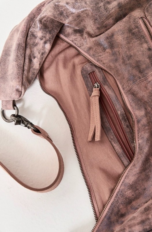 Free People We The Free Sparta Sling Bag Crossbody Acid Rose Gray Metallic NWT gallery