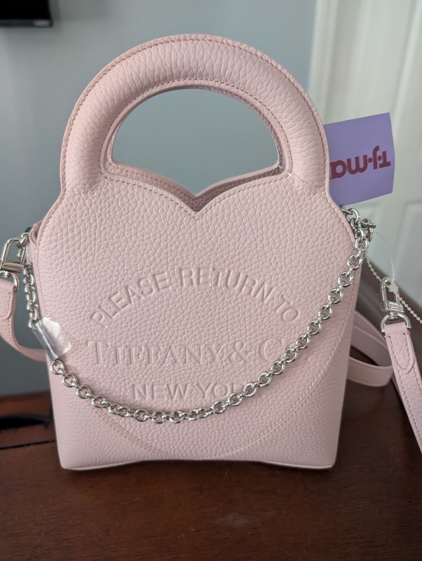 Tiffany & Co. Pink Leather Heart Purse New with Tags In Box gallery
