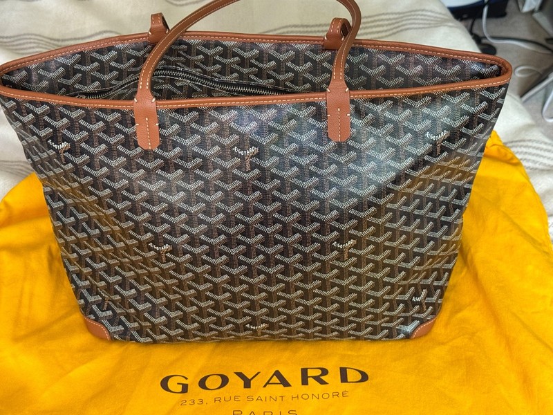 Goyard Artois PM Black & Tan color NEVER USED dust bag and COA included