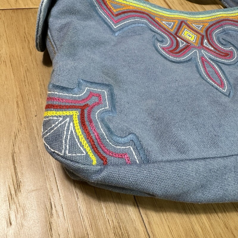 New! Claire’s Denim & Embroidered Purse Shoulder Bag Y2K Boho Style 100% Cotton gallery