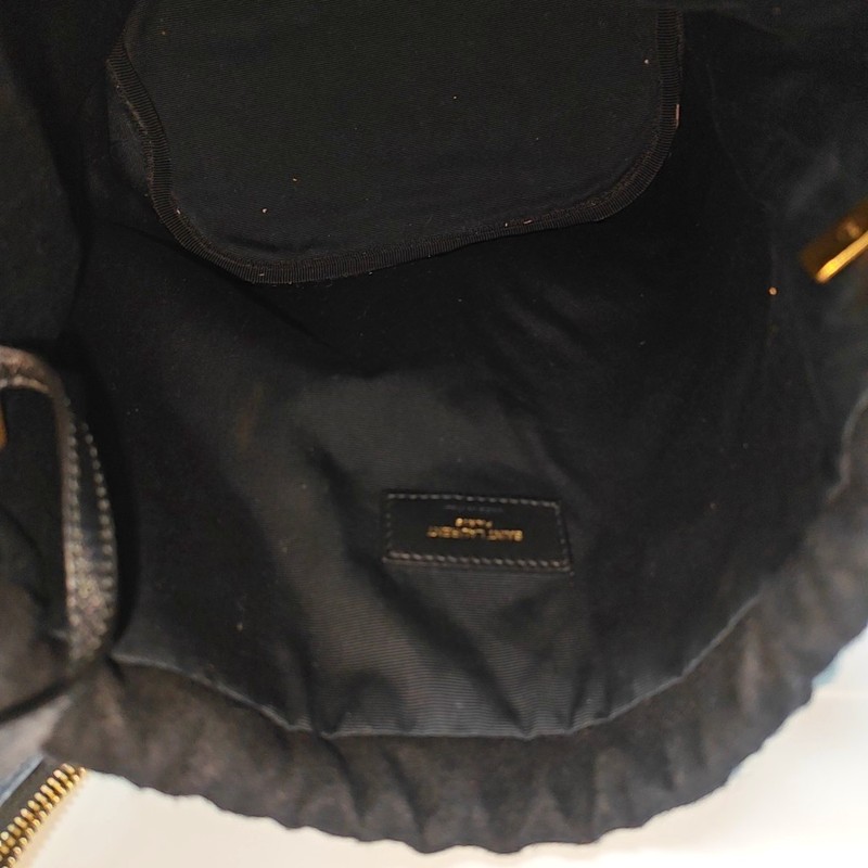 Yves Saint Laurent KAHALA Crossbody bags Cloth Black Free Shipping | Duties Paid gallery