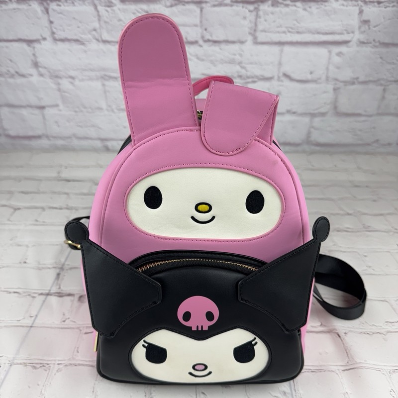Loungefly Sanrio Hello Kitty My Melody and Kuromi Double Pocket Mini Backpack