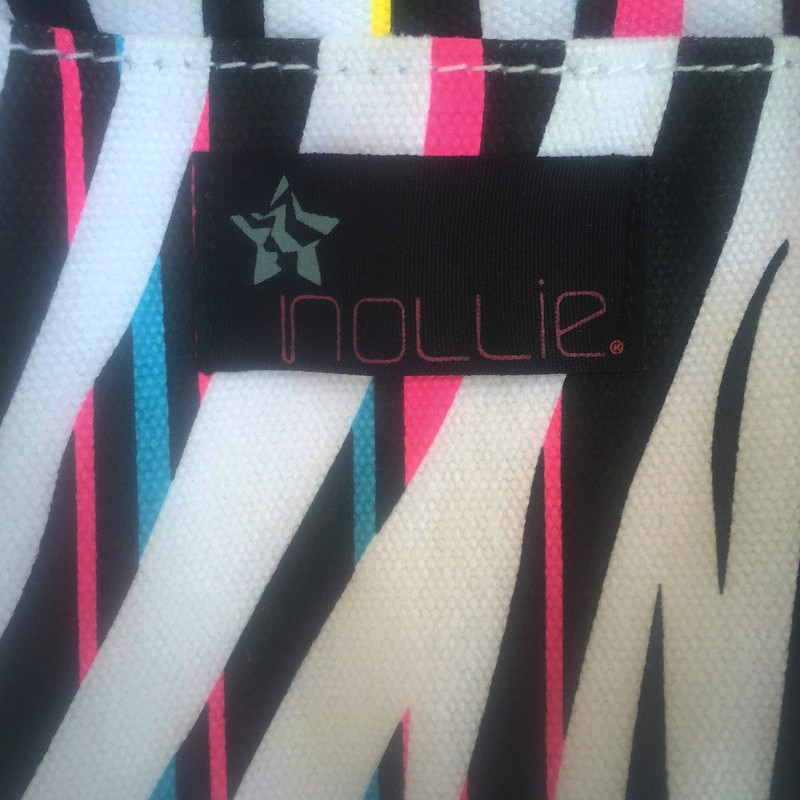 Pacsun Nollie Canvas Tote Beach Bag Shopper Multi Color Exotic Animal Stripe gallery