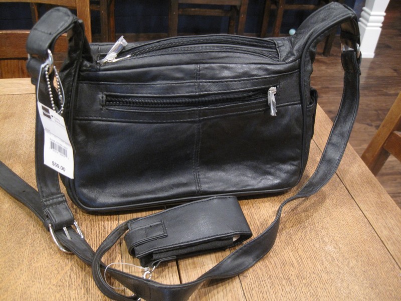 Cabin Creek Black Genuine Leather Shoulder Bag, Satchel, Purse – New/with Tags