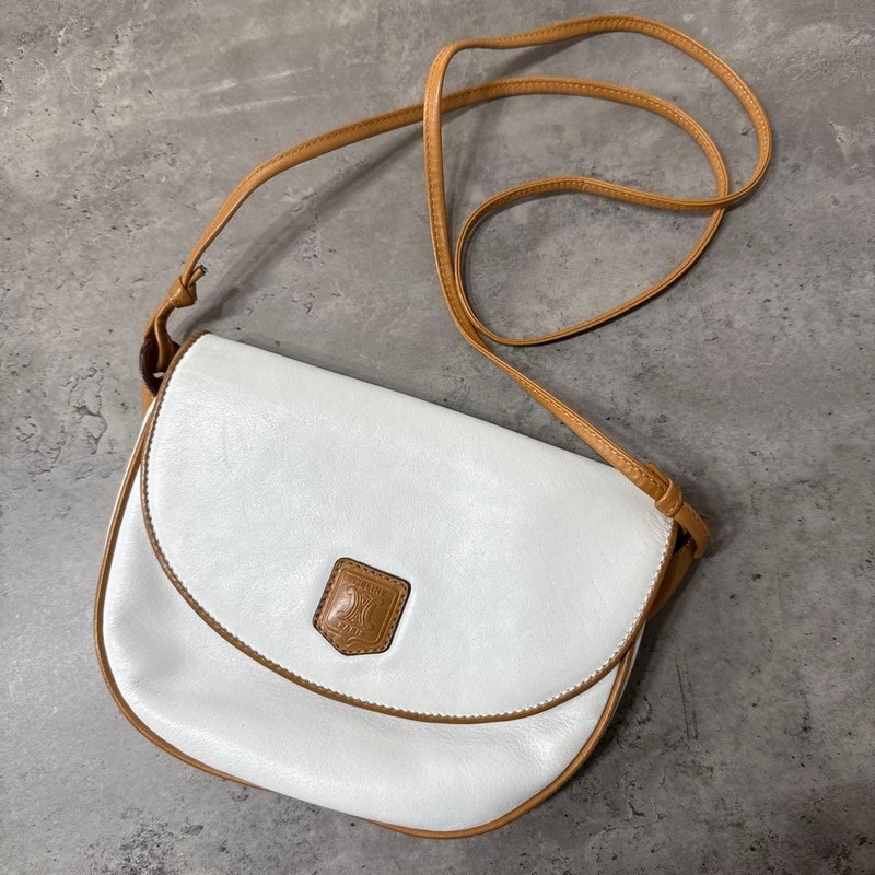 CELINE Shoulder Bag Summer Authentic AB Used W20xH16xD3cm 120cm Strap
