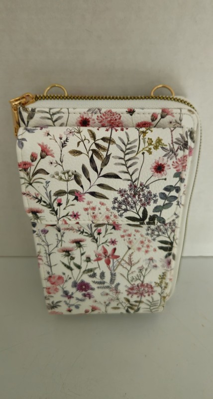 Crossbody Wallet Phone Mini Purse with Long Strap Floral Unbranded NEW gallery