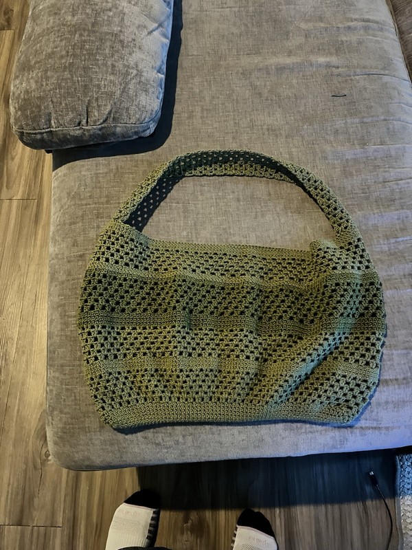 Medium Tote Bag Green Tote Bag Unlined