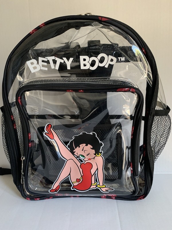 Betty Boop Clear Backpack 15x12x4