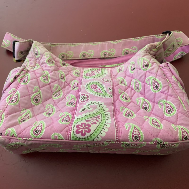 vera bradley purse pink and green paisley
