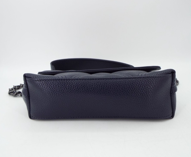 Lug Cadence Mini Classic Blue Top Handle Crossbody Bag Chain Strap Vegan Leather gallery