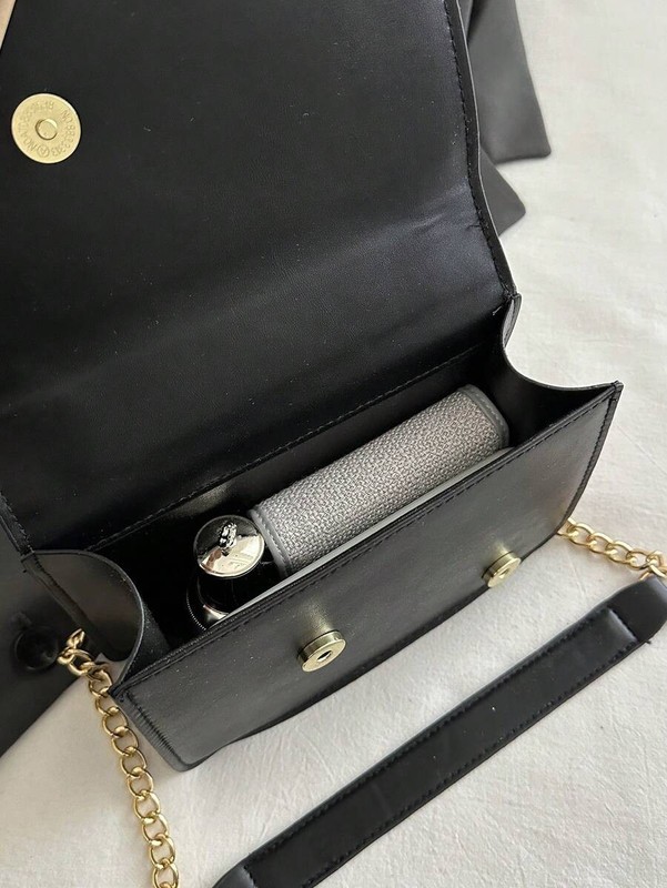 Mini Colorblock Ruched Crossbody Bag Women Metal Chain Shoulder Square Purse gallery