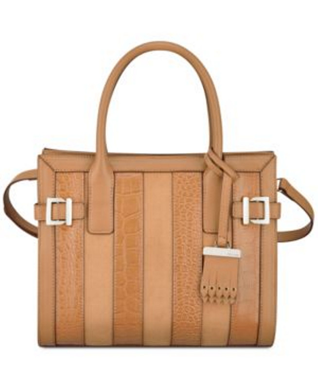 Nine West Clean Living Small Tote Dark Camel Gold