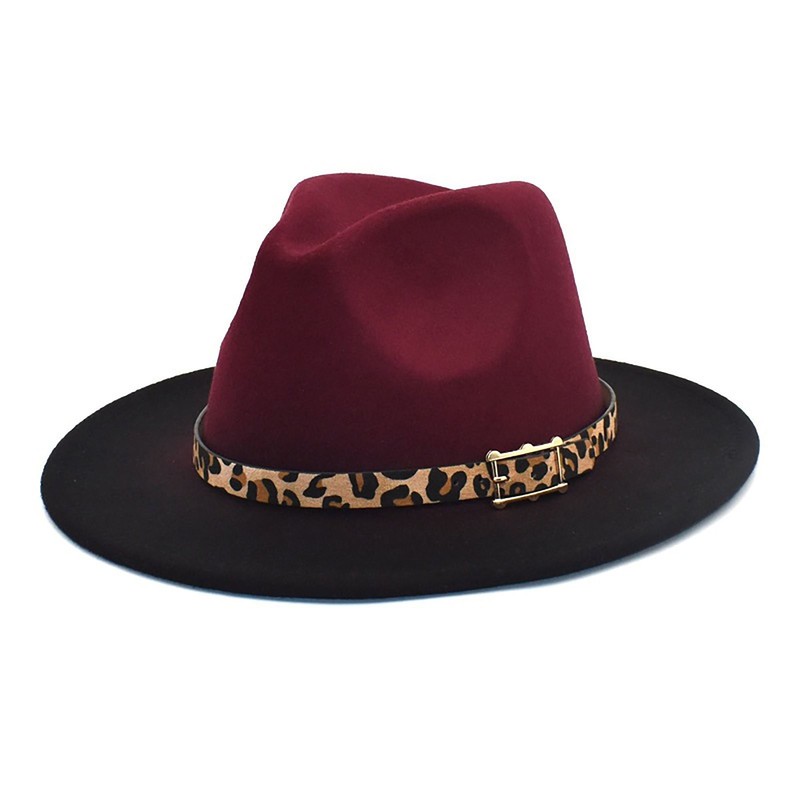 Mellow World Ombre Fedora with Leopard Band