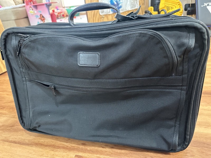 Vintage TUMI 279D3 Made in USA 2-Way Trunk Case Ballistic Nylon Black Travel Bag