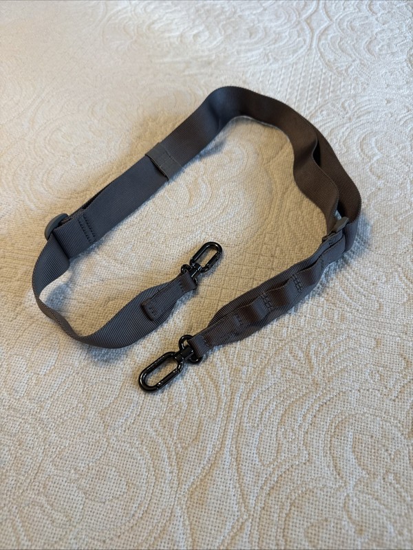 LULULEMON ATHLETICA Replacement Adjustable STRAP With Swivel Hooks Gray Gunmetal
