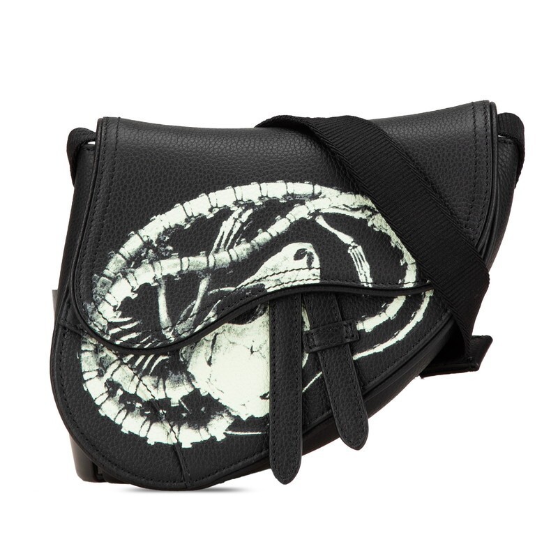 Dior x Cactus Jack Travis Scott Saddlebag Shoulder Bag in Black Fashion f525