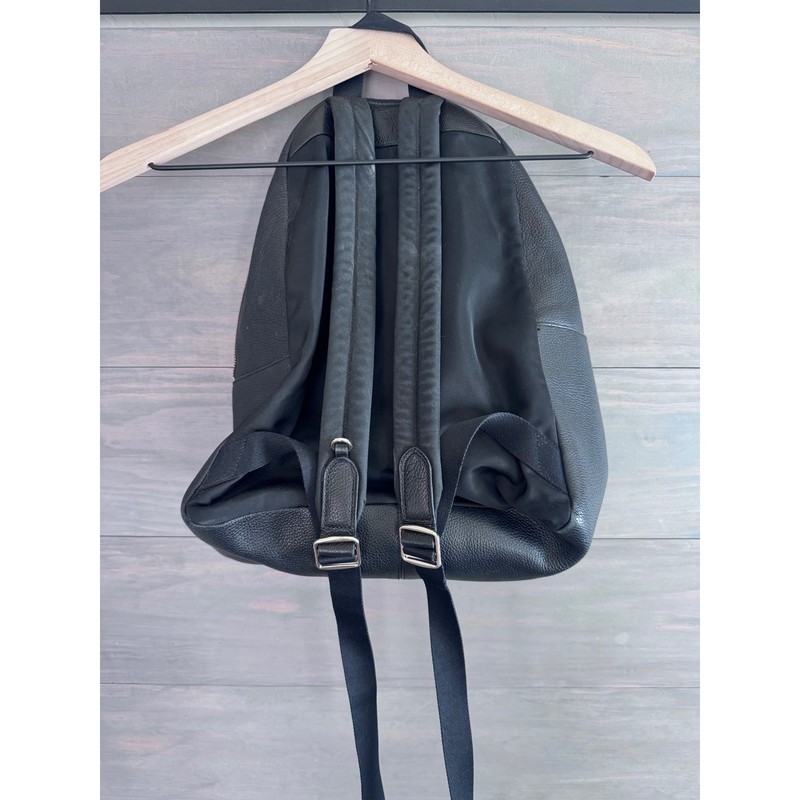Coach Charlie Medium Backpack Black Pebbled Leather Gold Hardware F30550 gallery