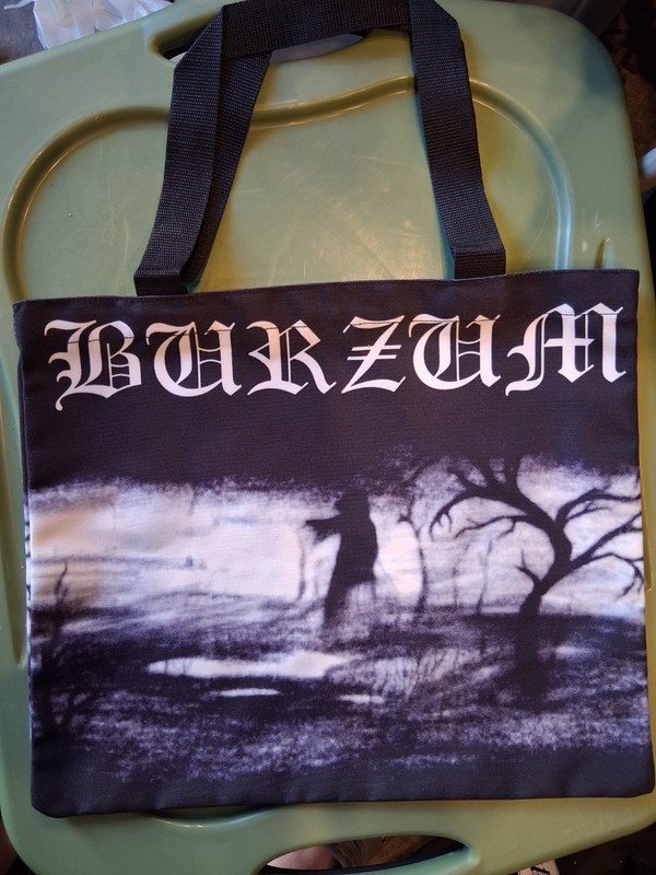 1BURZUM Aske Tote Bag Cotton Canvas Double Sided Print Black Metal Varg