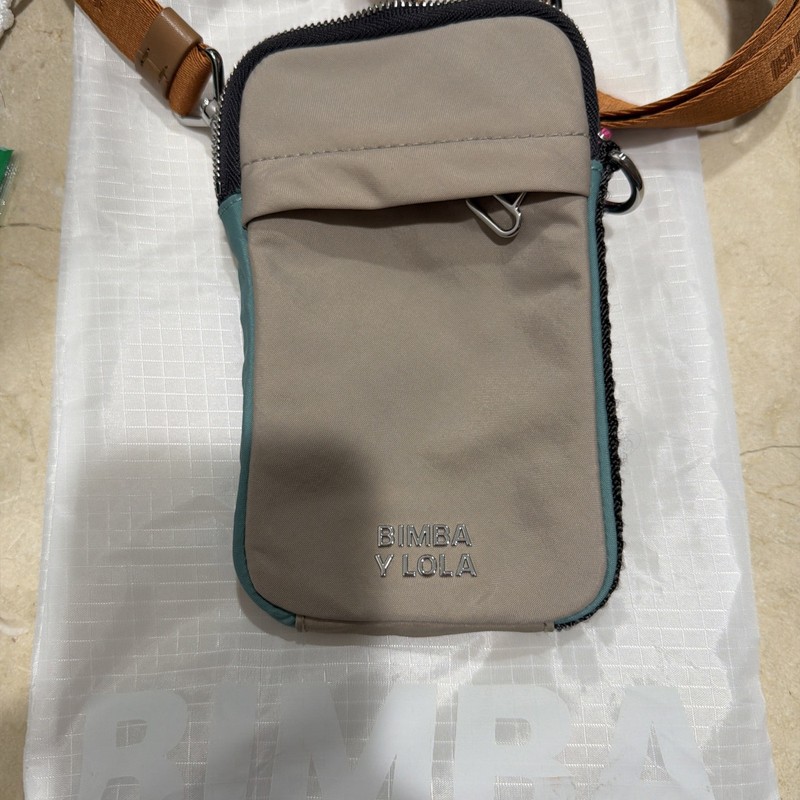 New Bimba Y Lola Crossbody cell Bag multicolor Nylon Adjustable Strap Zip Pocke gallery