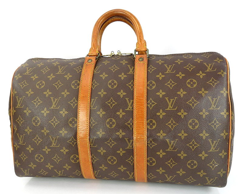 Authentic LOUIS VUITTON Keepall 45 Monogram Canvas Duffel Bag #64088