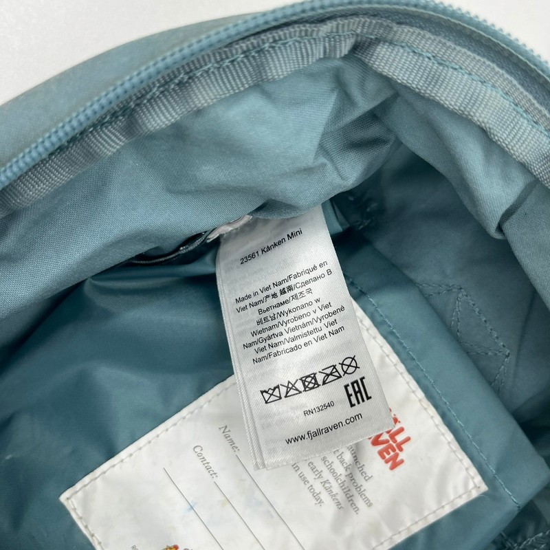 Fjallraven Kanken Mini Blue Backpack 23561 Adjustable Straps Small Daypack gallery