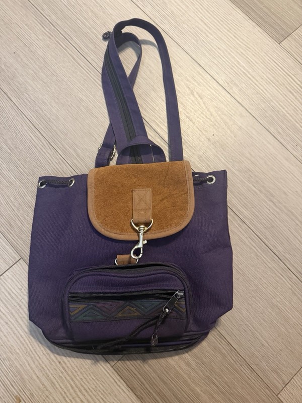 SMALL Size PURPLE BACKPACK/PURSE BAG