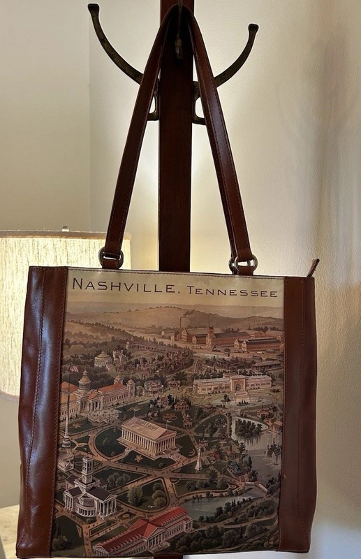 Patricia Nash NASHVILLE TENNESSEE (Vintage Post Card) Tote Shoulder Bag Purse
