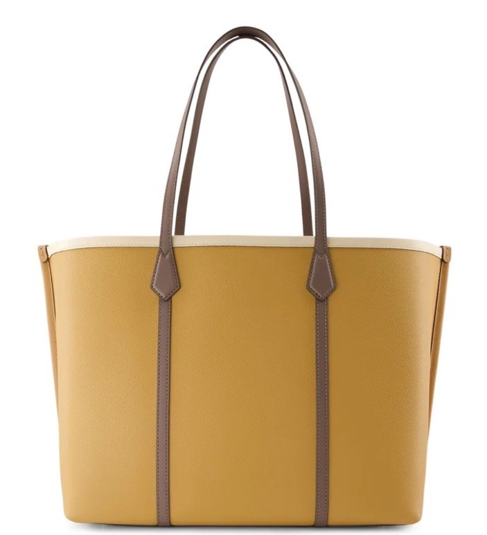 Tory Burch Perry Large Leather Tote – Clam Shell