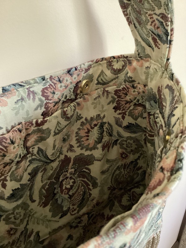 Vintage Style-Tapestry-Cross Body Handbag-14 x15-Lovely! WINDY TRAILS DESIGN gallery