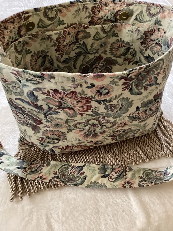 Vintage Style-Tapestry-Cross Body Handbag-14 x15-Lovely! WINDY TRAILS DESIGN gallery