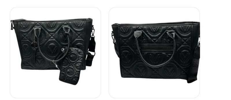 BrandnewValentino Black Leather Tote Bag Shoulder Strap Included