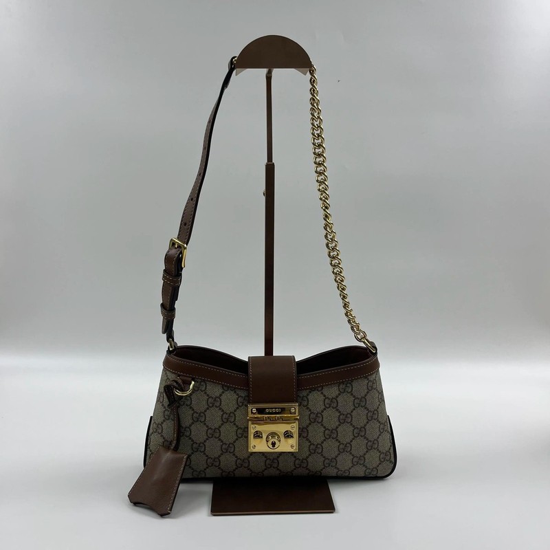 Gucci Detachable Adjustable Shoulder Strap Padlock Closure - Excellent #16H33OJ