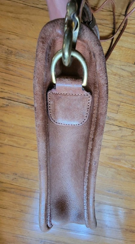 Vintage NYC Bonnie Cashin Coach Bag Saddle Brown Handbag Double Strap *AS IS* gallery