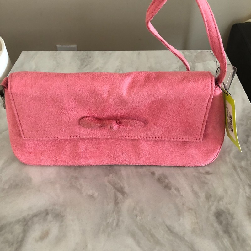 Kenneth Cole Reaction Pretty Girl Ultra Suede Mini Purse – PINK – BRAND NEW