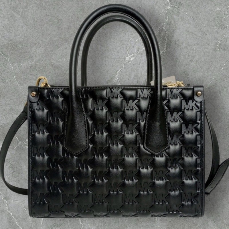 NWT MICHAEL KORS MAPLE SOFT BLACK LEATHER SATCHEL SHOULDER BAG MSRP $328.00 gallery