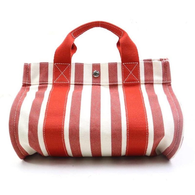 HERMES Bag: Cannes PM Red/Ivory W34H20D24cm w/pouch;
