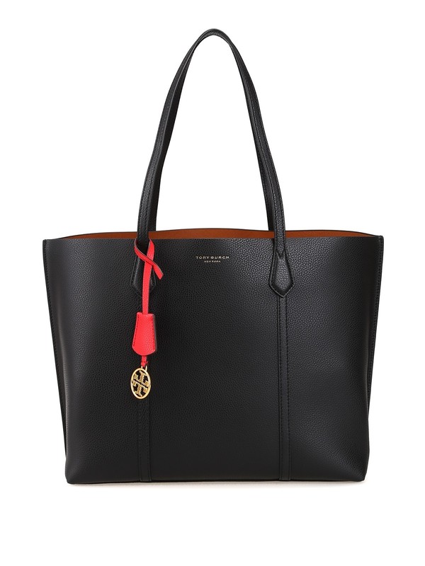 Tory Burch Perry Triple Compartment Tote Handbag – Black