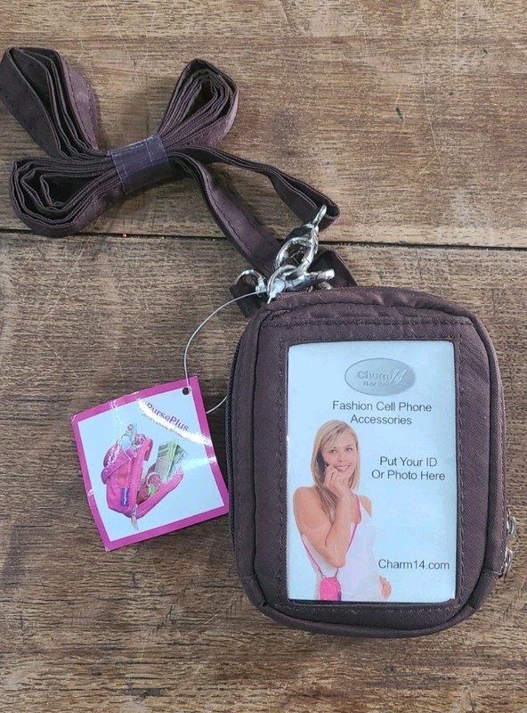 Vtg Y2K Charm 14 New York Purse Plus Crossbody Phone Purse ID Window Zipper NWT