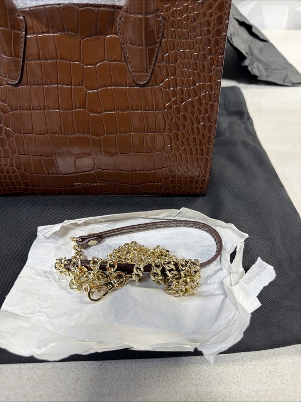 STRATHBERRY MINI TOTE CROC CHOCOLATE gallery