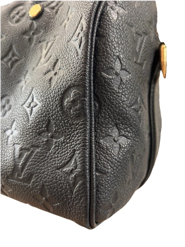LOUIS VUITTON Speedy Bandoulière 25 Empreinte Noir M40762 France gallery