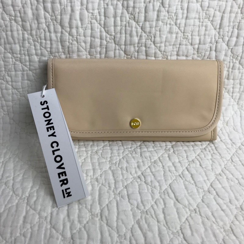 Stoney Clover Lane Nylon Tri Fold Wallet Sand NWT SCL-NTFW-004